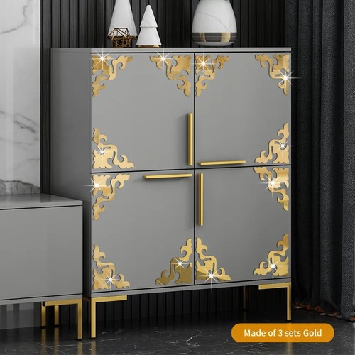 4pcs acrylic corner mirror - 3d,