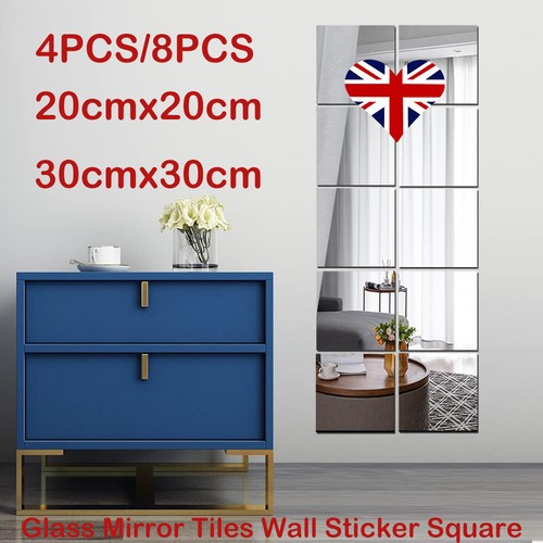 Glass mirror tiles wall - tiles,