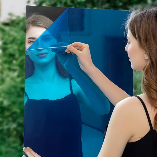 Large mirror wall sticker - wall,