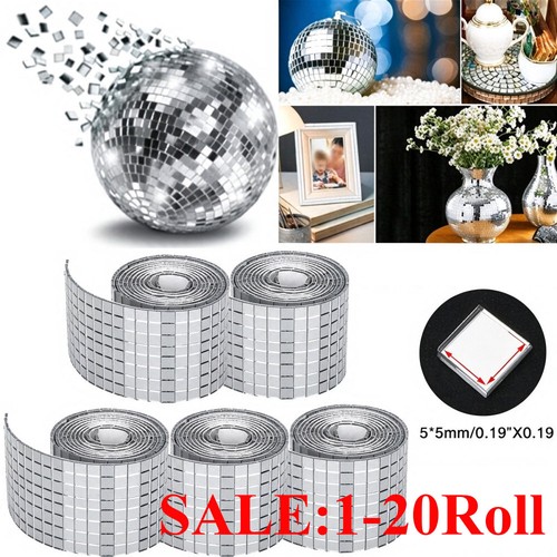 Glass mirror mosaic - 20/5m, wall