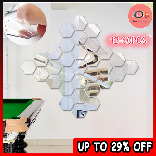 60x glass mirror - tiles, wall