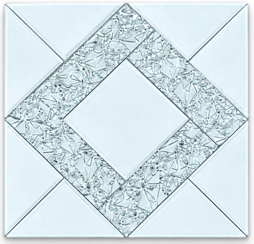 Glass mirror mosaic - mirror, self