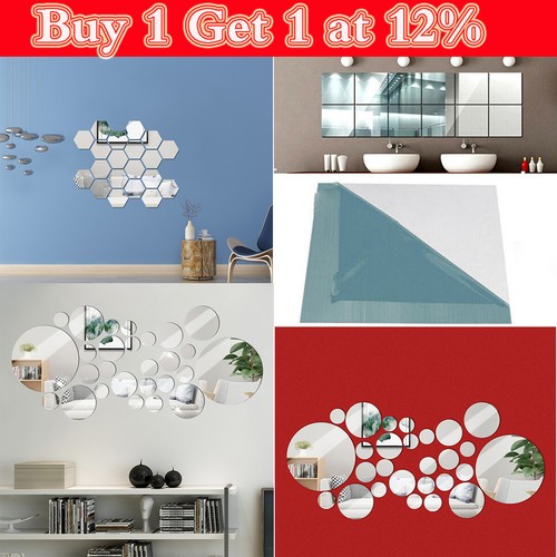 Acrylic glass mirror tiles - acrylic,