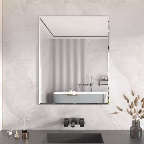 Bevelled frameless wall - bevelled,