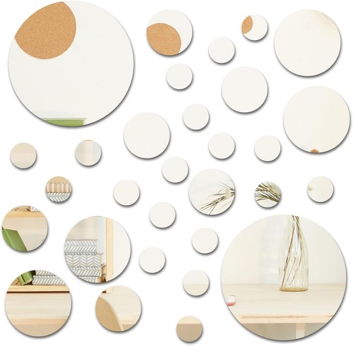 30pcs round acrylic mirror - 30pcs,