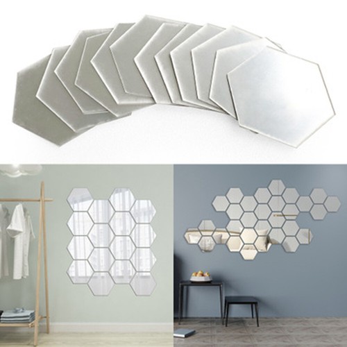 60x glass mirror tiles wall - mirror,
