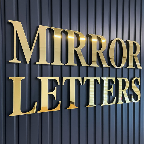 Acrylic self adhesive - self-adhesive, letters