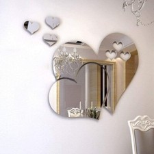 Removable Mirror Heart Shape