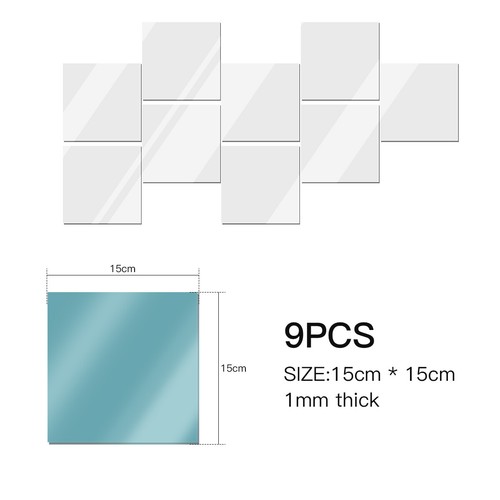 Mirror tiles wall - wall, sticker