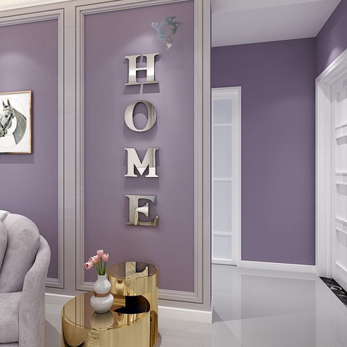 Home mirror wall sticker - home,