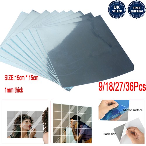 36pcs 15x15cm mirror tiles - 15x15cm,