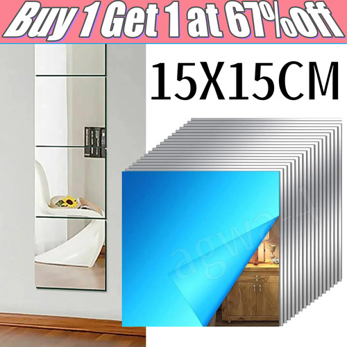 Glass mirror tiles - glass,