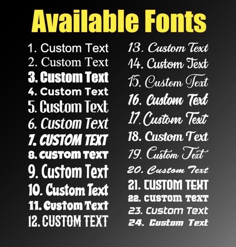 Custom text name sticker - custom,